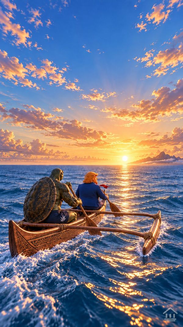 Polynesian Canoe wallpaper preview, art by pvtSamoa